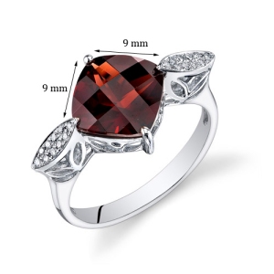 Garnet Gemstone Ring - Peora Jewelry